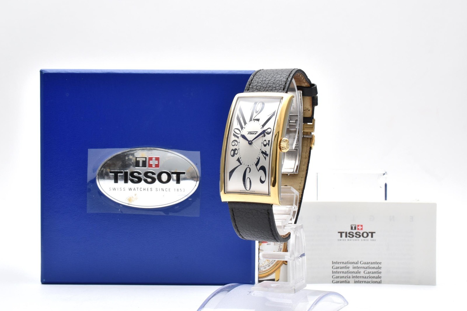 [Papers] Tissot Heritage Banana Z181 Gold Quartz Men’s Watch 27mm Centenary Tank