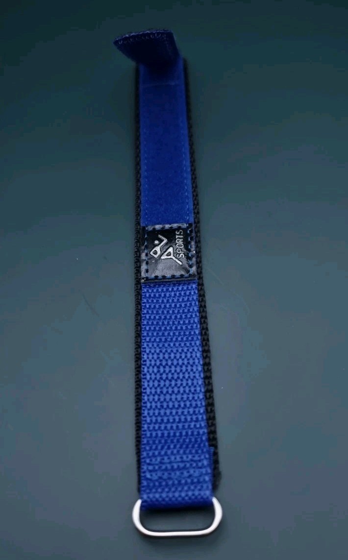 20mm ALPINE SPORTS NYLON BLUE FABRIC ADJUSTABLE WATCH STRAP HOOK & LOOP….