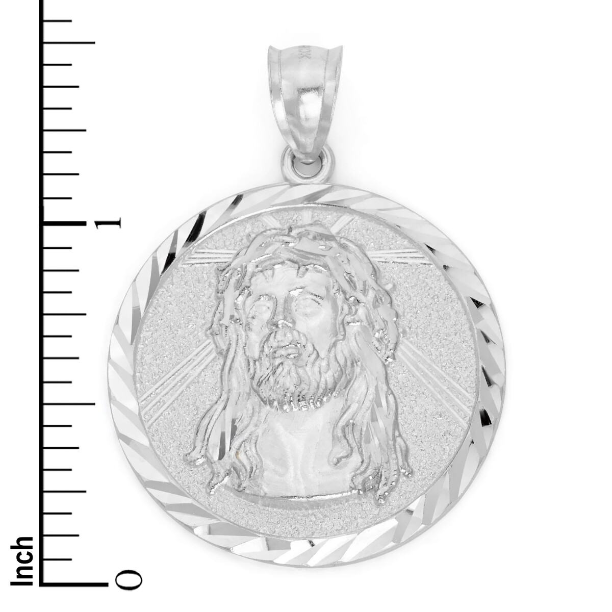 925 Sterling Silver Jesus Head Pendant, Jesus Piece Religious Jewelry