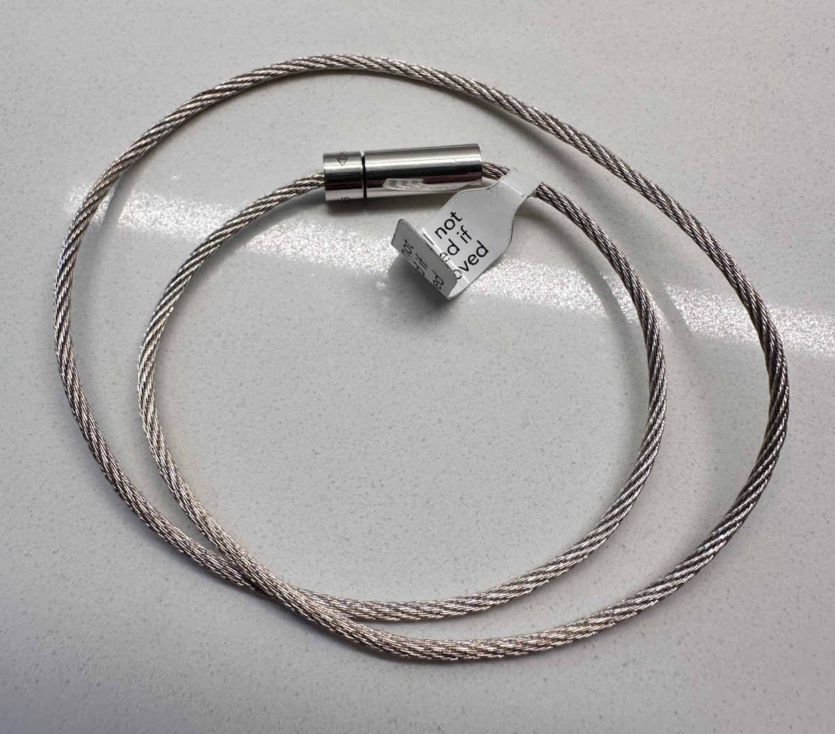 NEW Le Gramme Sterling Silver Double Wrap Cable Bracelet 9g FREE Shipping
