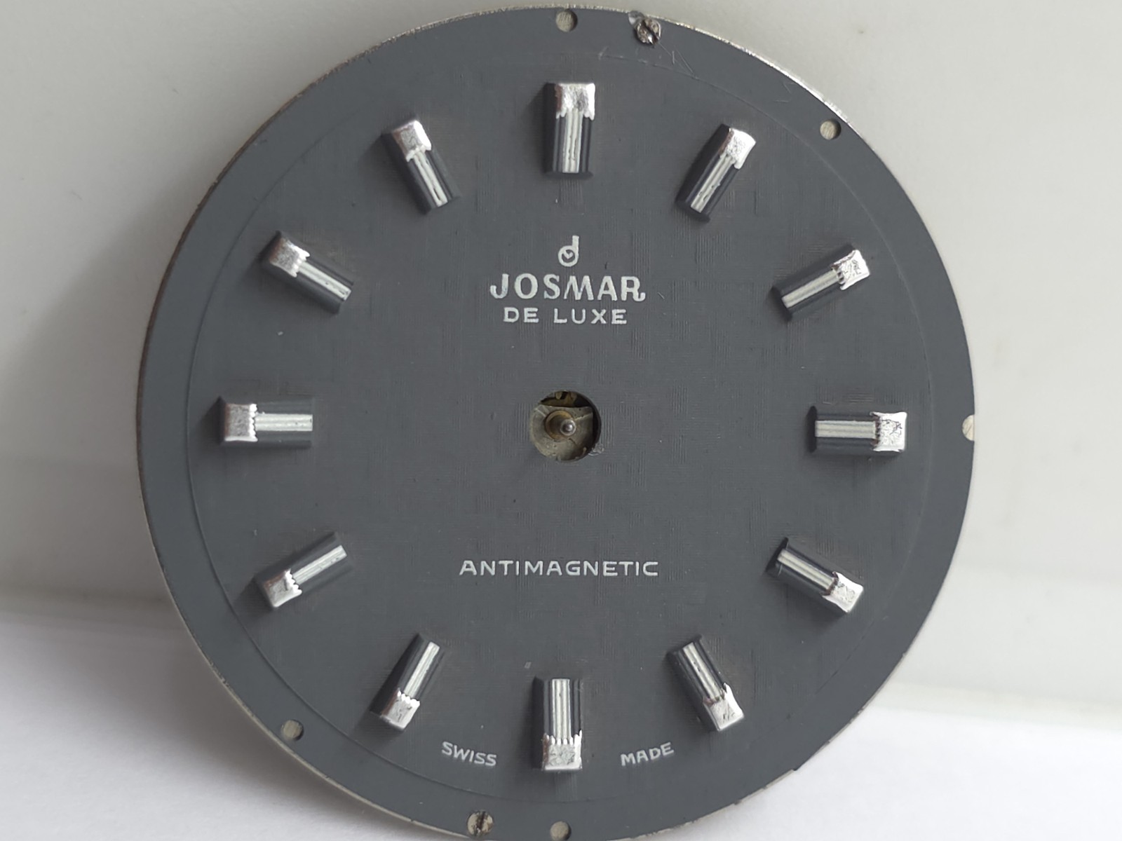 Vintage Josmar De Luxe Watch Movement Cal. BFG 866 Perfect Dial Main Spring