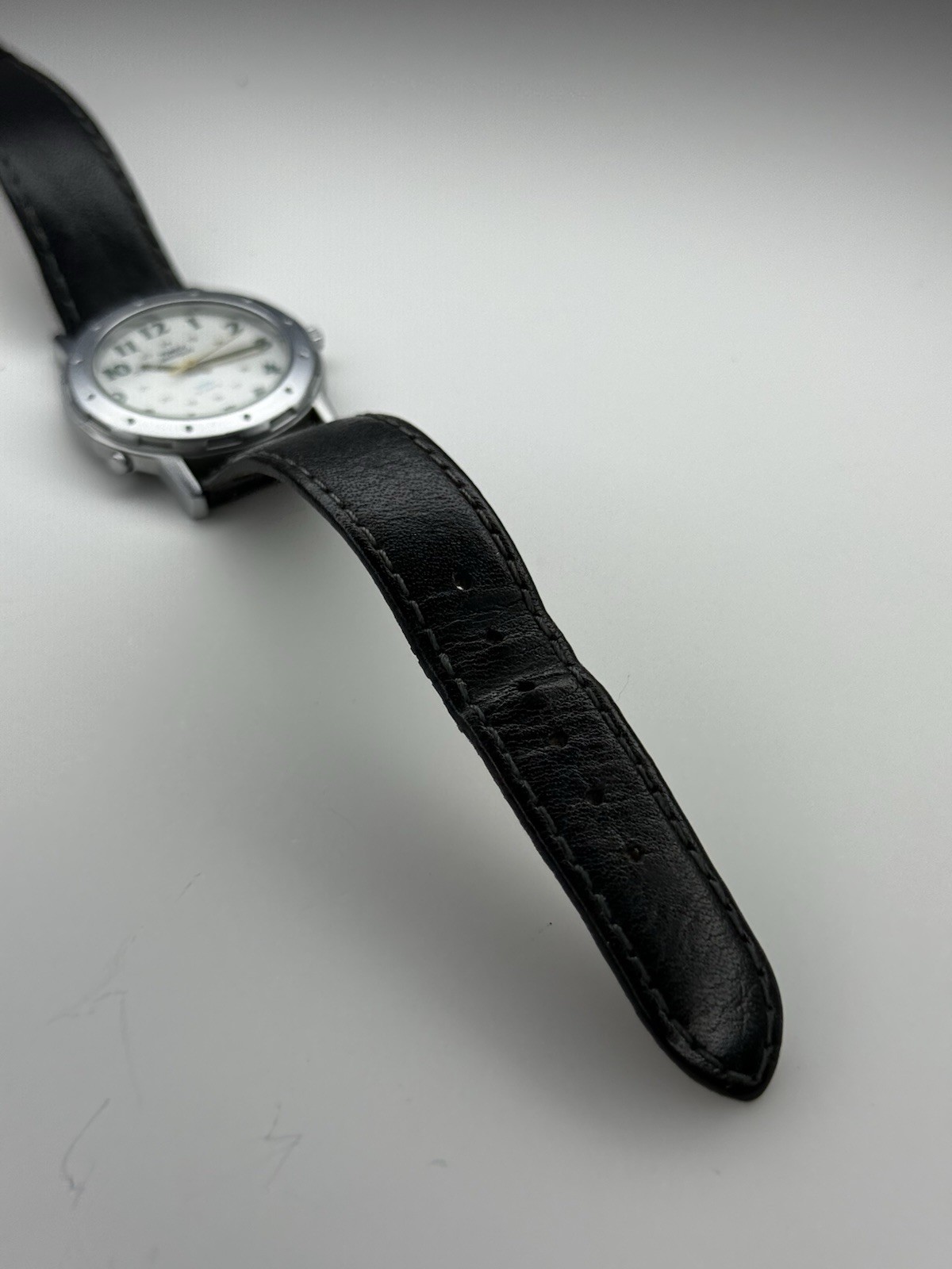 Vintage Timex Indiglo Quartz Backlit Military Style Wrist Watch 32mm 9” – Works