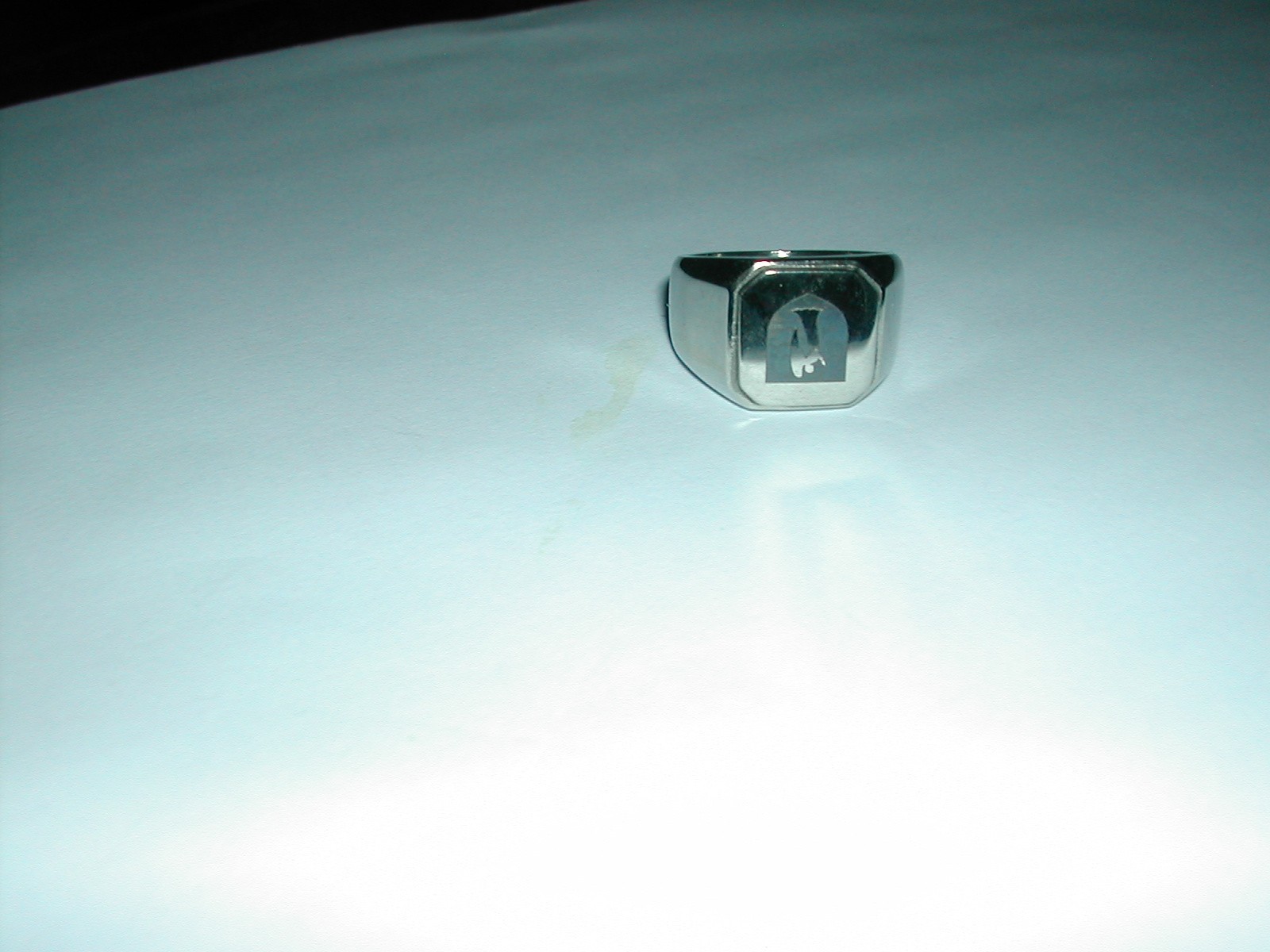 Stainless Steel Divinity Coat of Arms Shield Mens Square Biker Style Siguel Ring