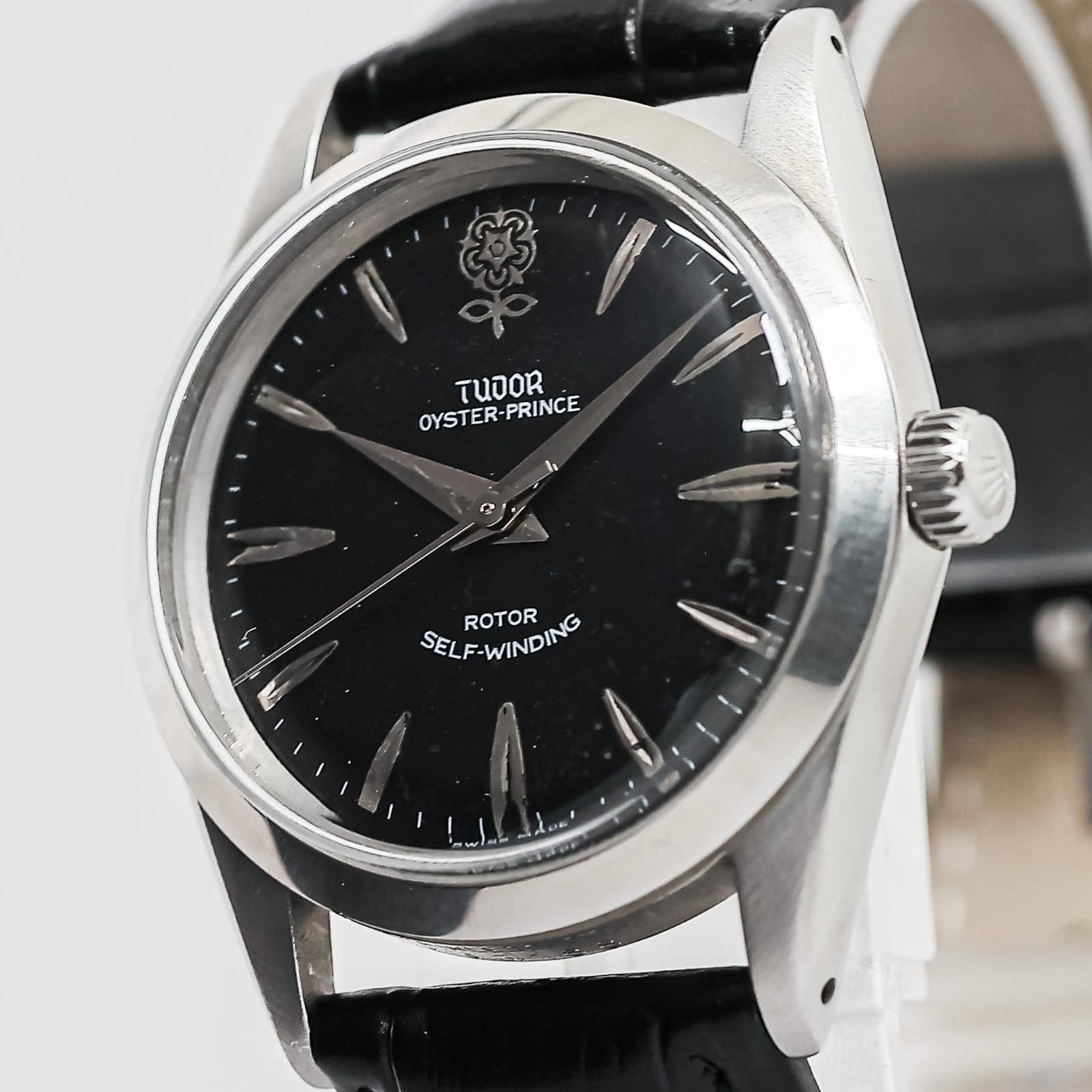 OH Serviced *MINT* Vintage TUDOR Oyster Prince 7964 Automatic Big Rose 34mm Mens