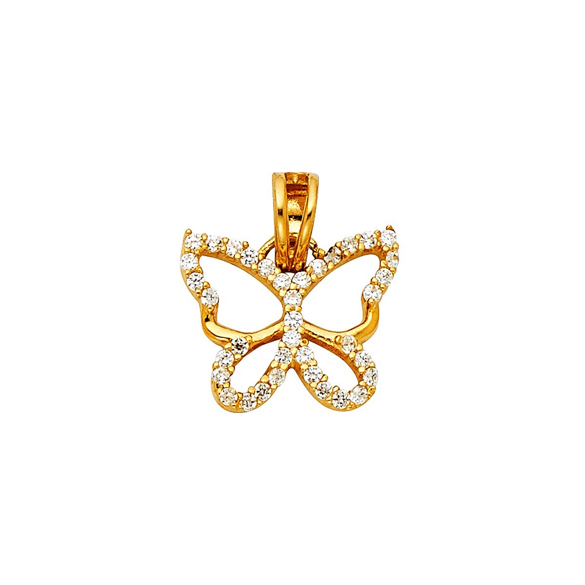 Gold 14K Yellow Gold Butterfly Pendant