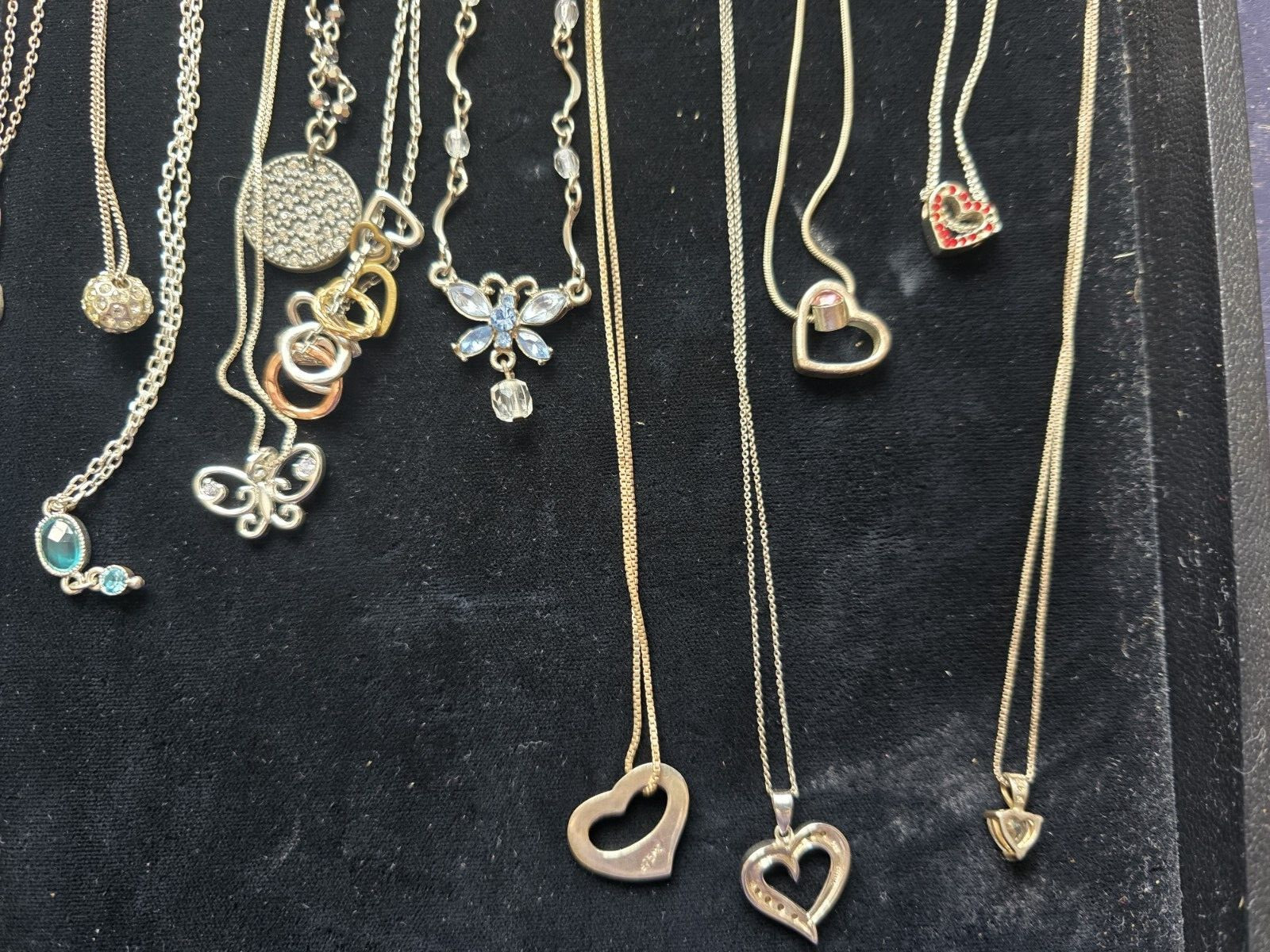 1 Dozen (12) Young Ladies Necklaces – Hearts Sterling Butterflies and More