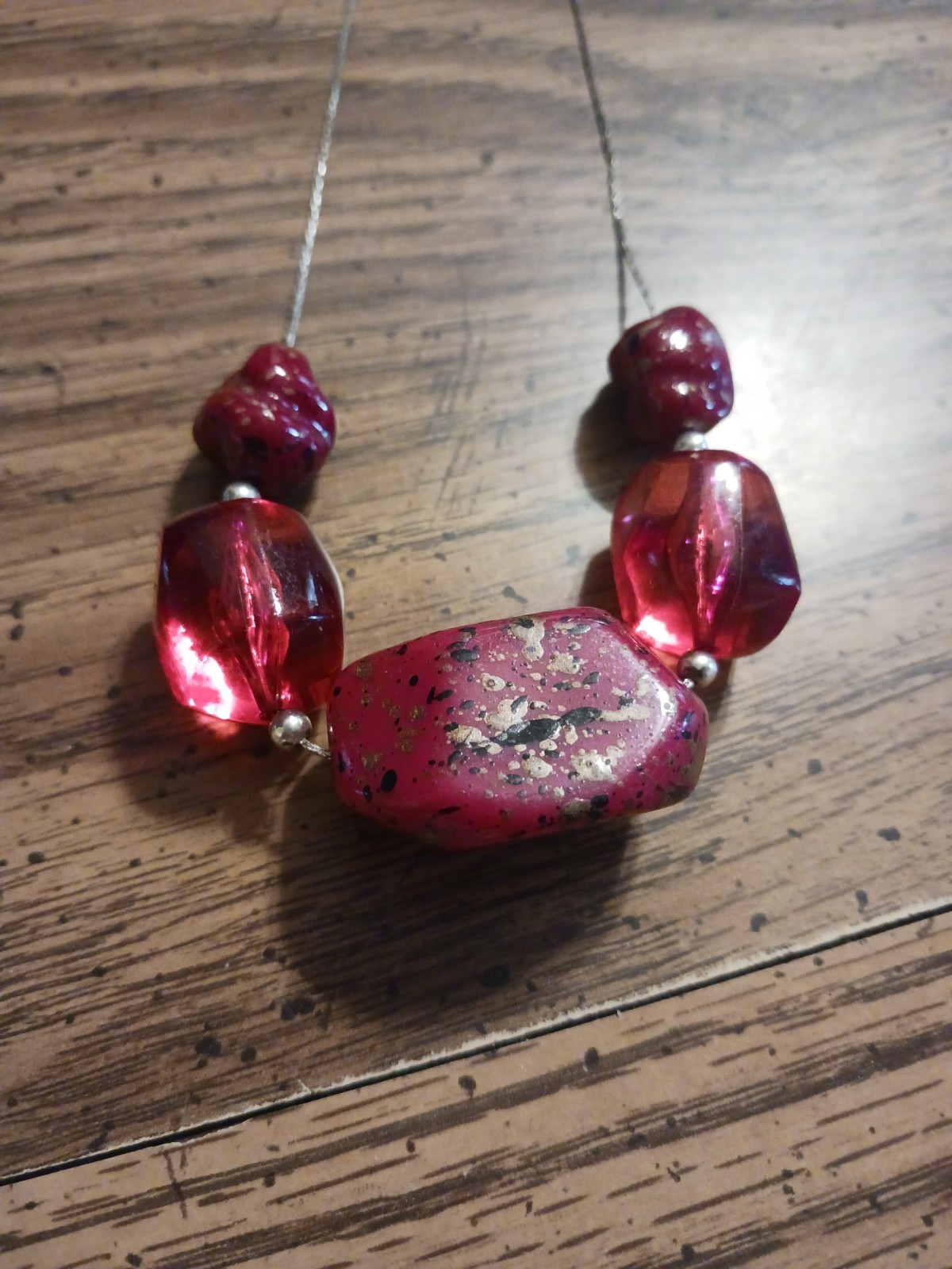 Stone & Gem Necklace 21 Inches