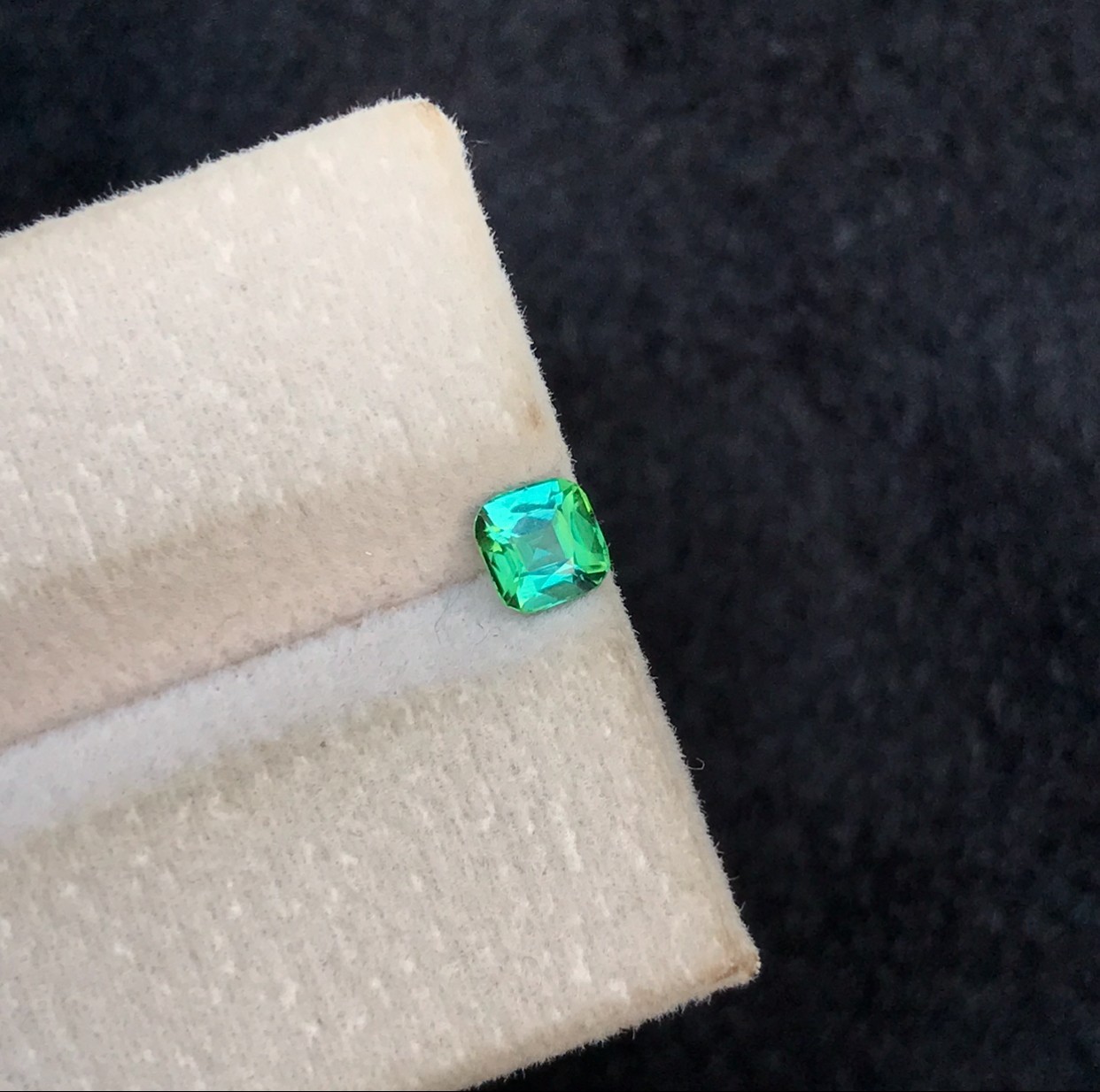 Greenish Blue Tourmaline 0.50 CT Cushion Cut Natural Tourmaline Loose Gemstone