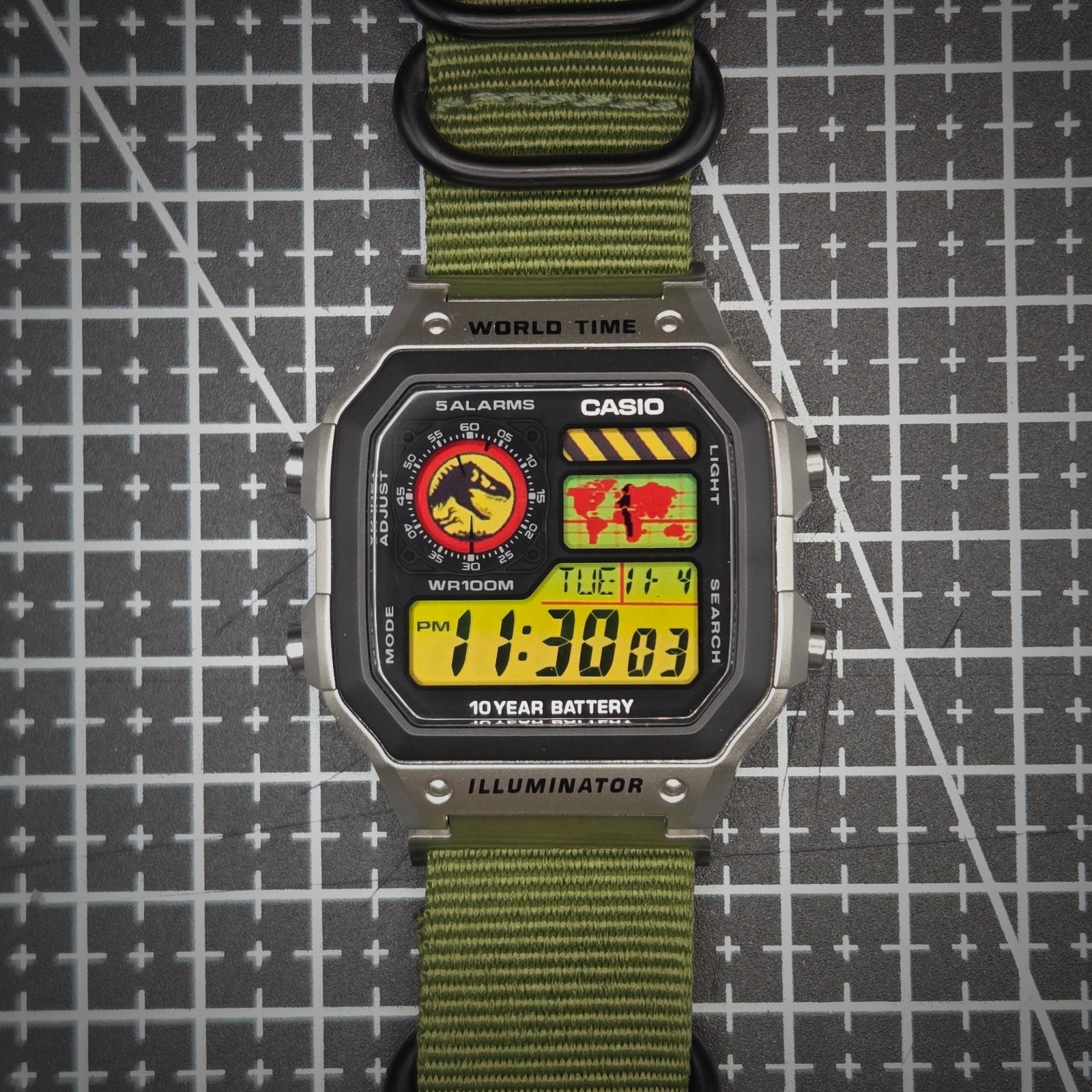 New Casio Royale AE1200 Mod – Apex Tracker (Jurassic Edition)