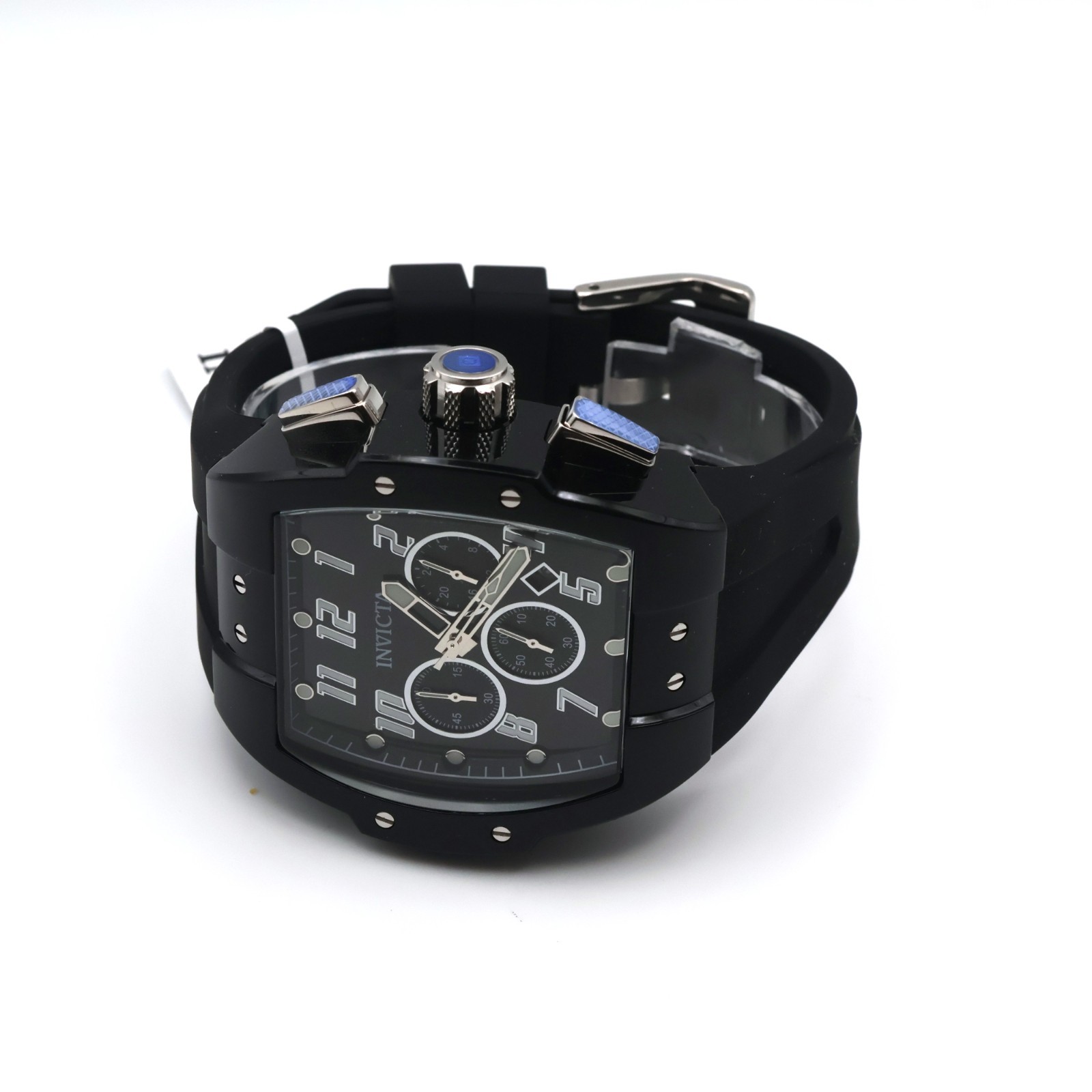 Invicta S1 Rally Black Smoke Men’s 47mm Clear Case Chronograph Watch 45480