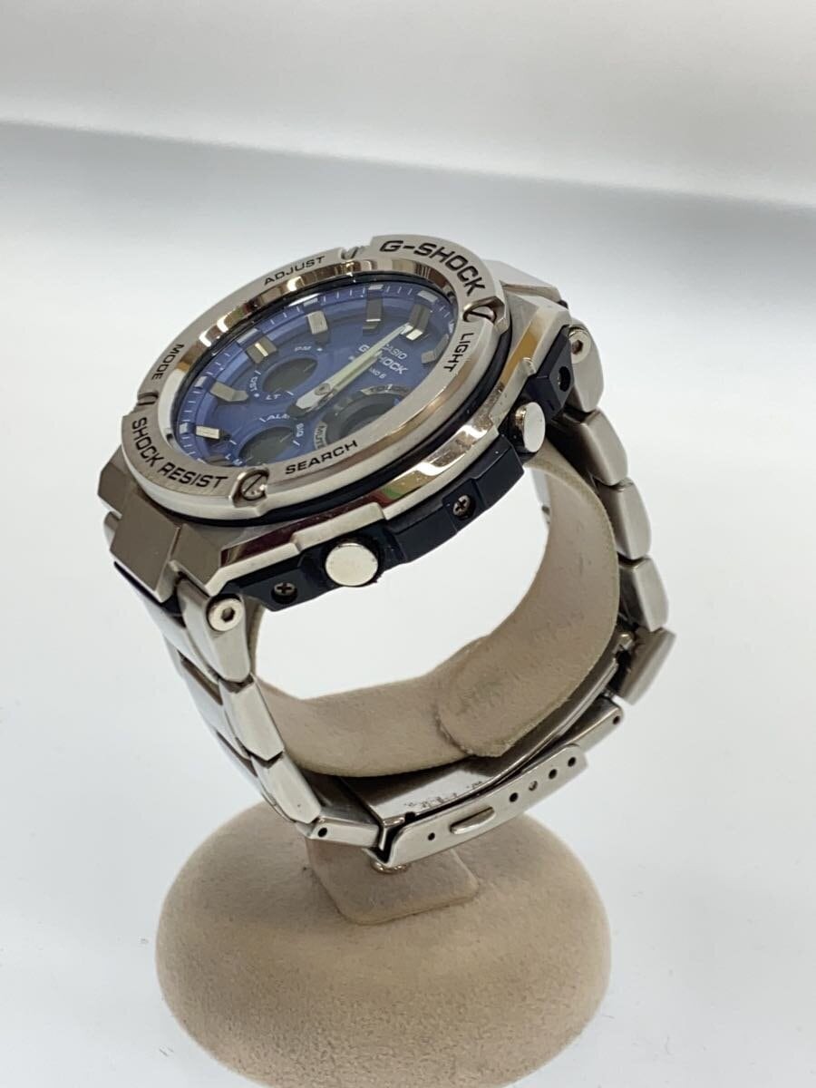 CASIO G-SHOCK GST-W110D-2AJF Silver Stianless Steel Solar Digital Analog Watch