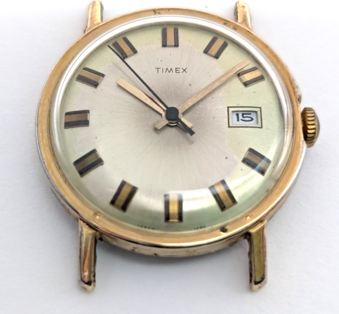1972 TIMEX Mercury Calendar 16560 2572 Vintage 32mm Watch Movement PARTS REPAIR