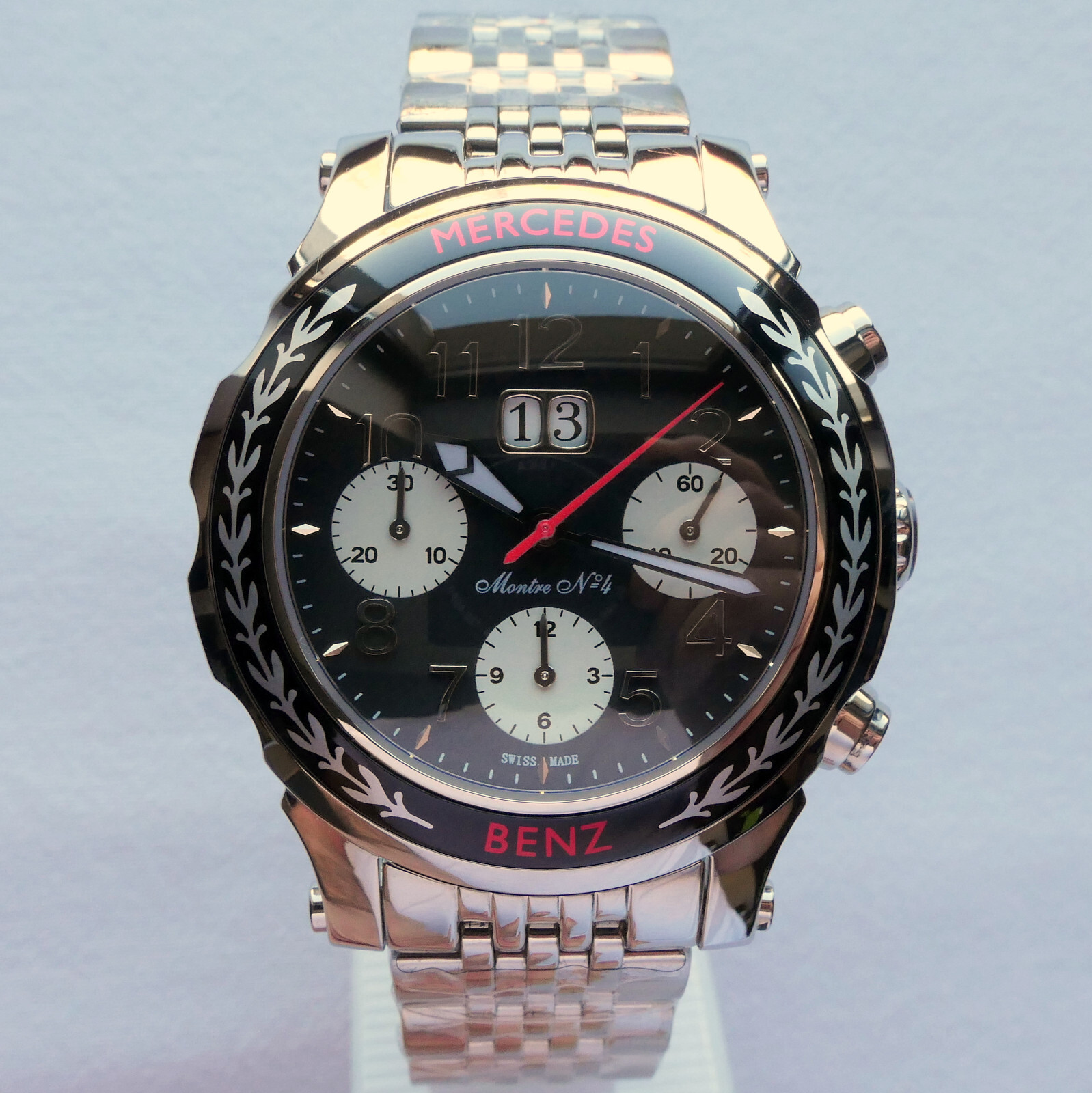 Mercedes Benz Classic Car Accessory Grand Data Swiss Automatic Chronograph Watch