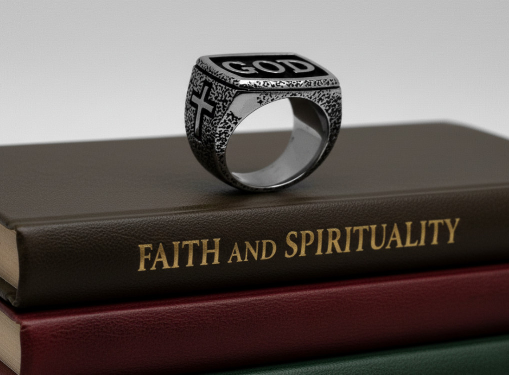 Men’s Religious GOD Stainless Steel Ring 144