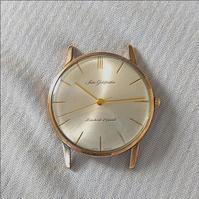 [B1P] Seiko Goldfeather Vintage Manual Wind Ultra Thin Mens Watch [z4s]