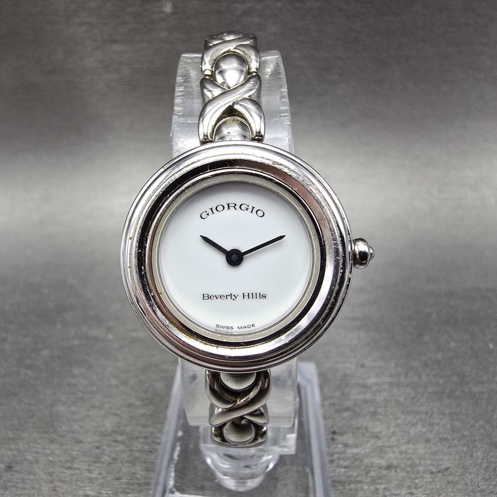 Giorgio Beverly Hills watch Women 26mm White Dial Silver Interchangeable Bezel