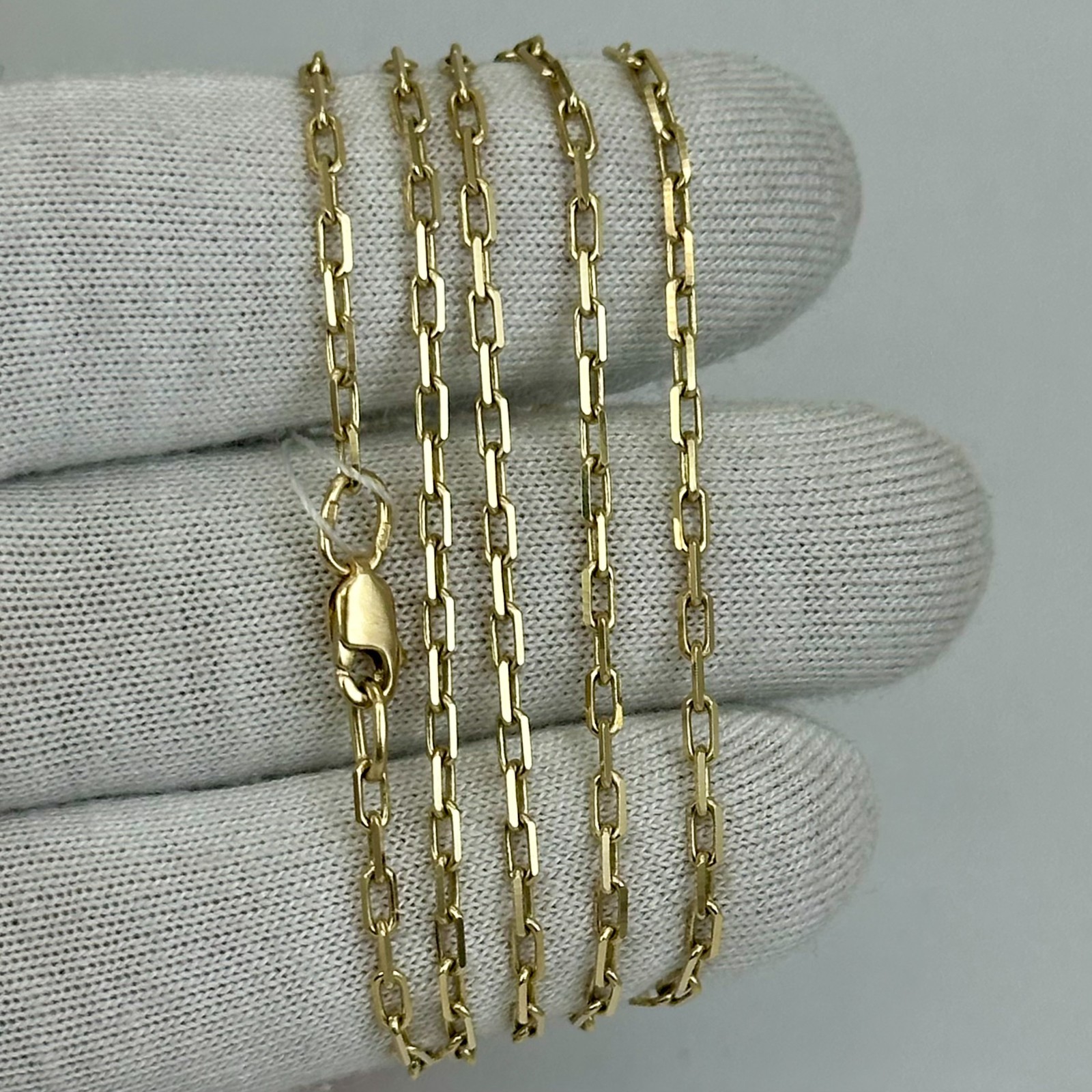 Vintage 14K 585 Yellow Gold Chain Original Tag 23.62 in 5,46 g. Full Weight
