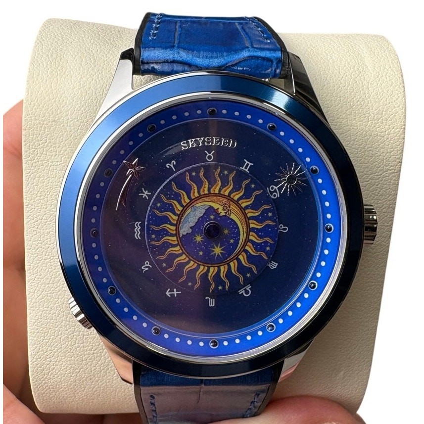 Stunning Skyseed Blue Zodiac Automatic Unisex Watch – New!