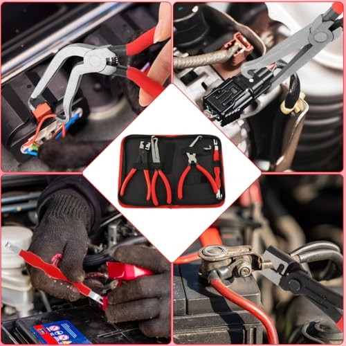4 Pieces Electrical Disconnect Pliers for Cars, Electrical Connector Separator