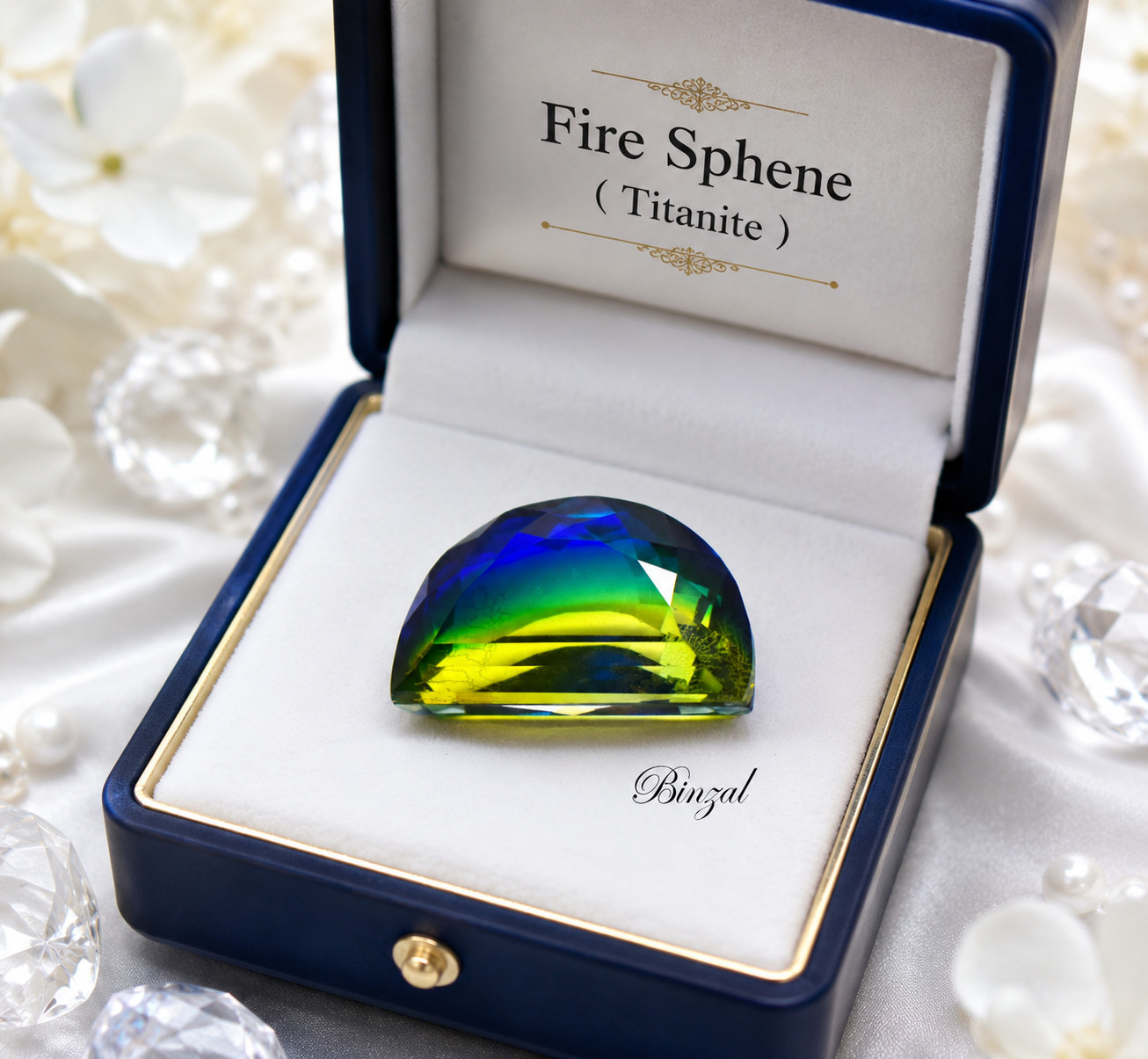 Rare 15CtRainbow Fire Sphene (Titanite) Natural Oval Cut Loose Gemstone 18x11x8m