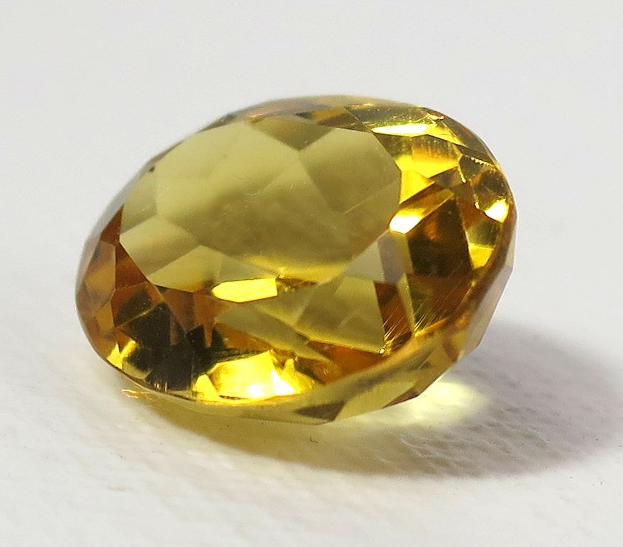 Golden Citrine 10.7 x 13mm Oval 6.47 CTS Free USA Shipping