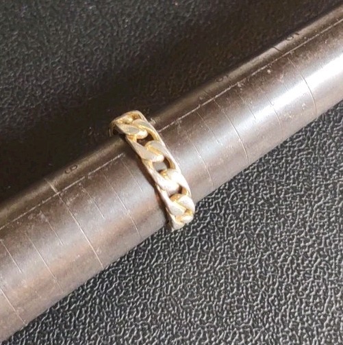 3.2 Grams Sz 7 Handmade Sterling Silver True Cuban Link 925 Ring