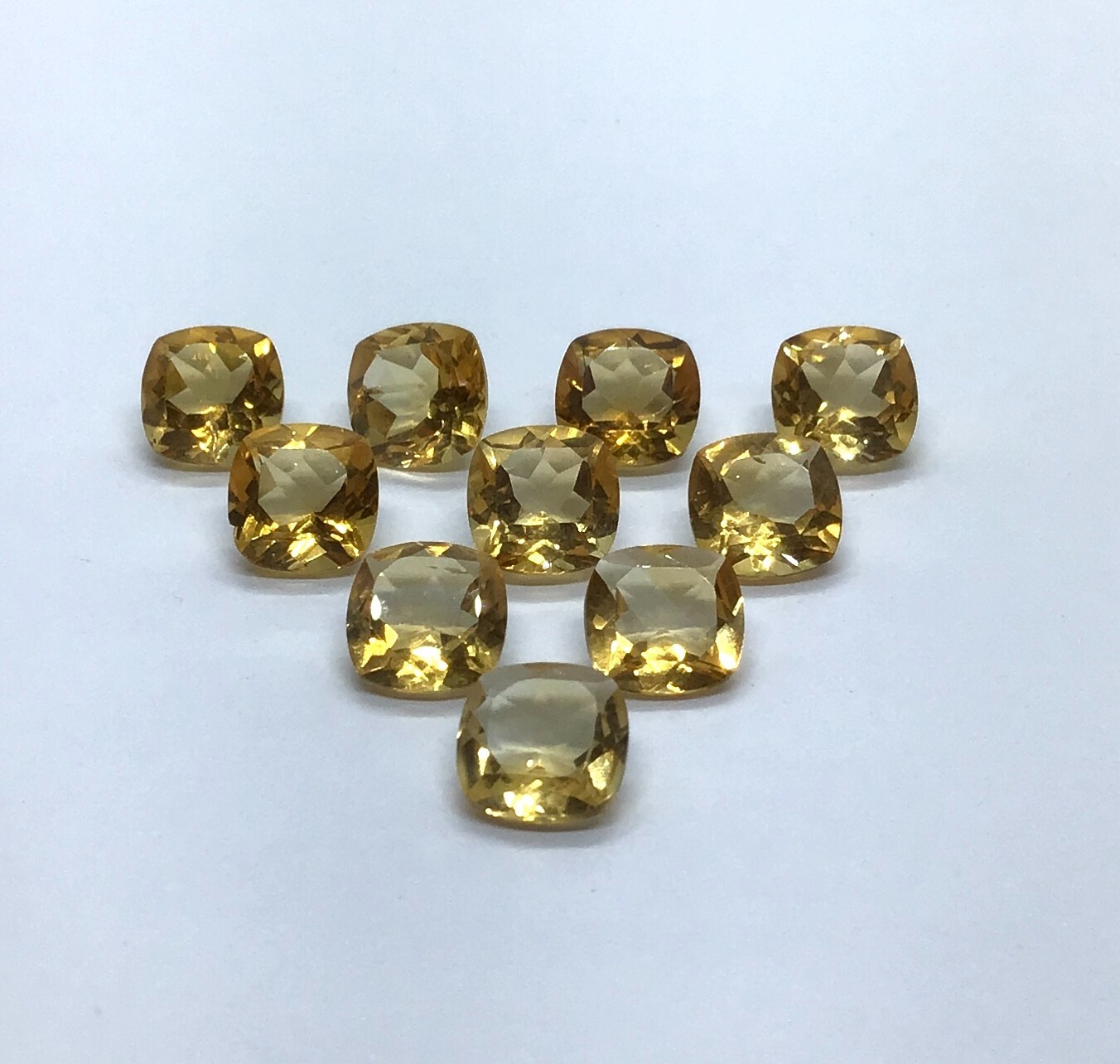 Natural Citrine Cushion Cut Faceted Loose Gemstone For Making All Type Jewelry