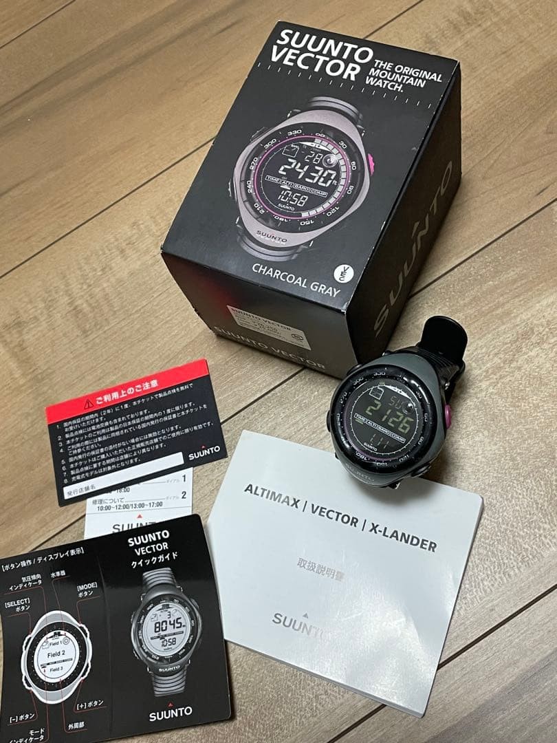 SUUNTO Vector Digital Watch Charcoal Gray Tested Working