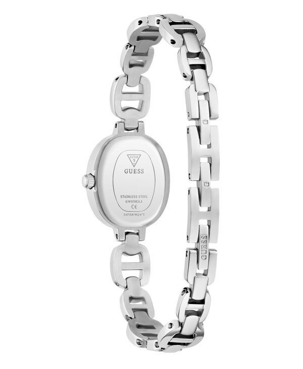 Guess Women’s Accessories Wristwatch GUESS WomensilverTone Analog Watch 21mm Sil