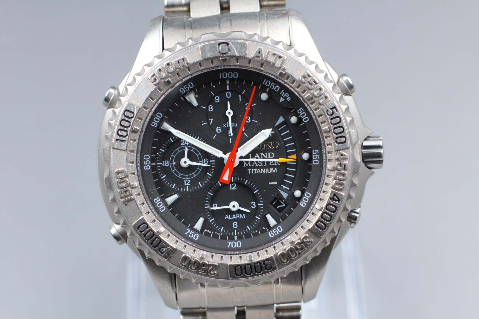 [Exc+5] SEIKO Landmaster Summitter SBCN003 7K32-0A10 Titan 44mm Quartz Men Watch