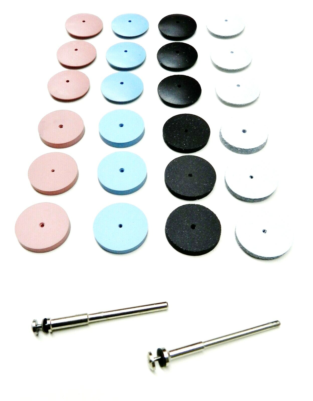 Silicone Polishing Wheel Set of 26 Assortment Kit Jewelry Polishers Made Germany