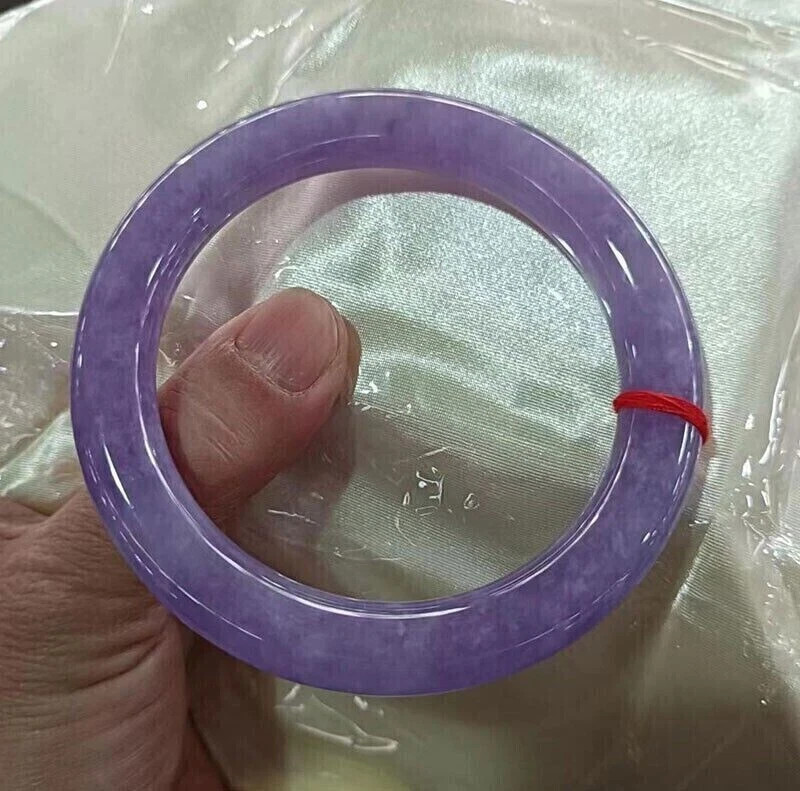 Natural ice Lavender&Purple Myanmar Jade jadeite bracelets bangle 54mm