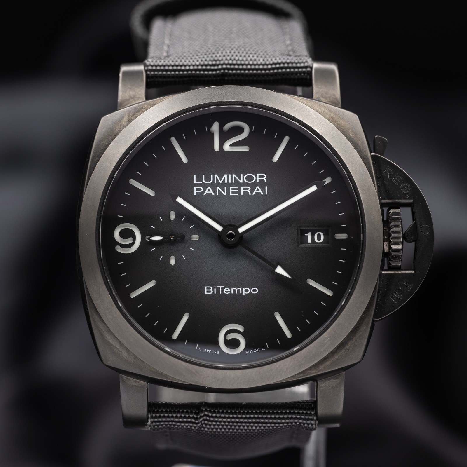 Panerai Luminor Bitempo PAM01467 NYC Boutique Ed. 44MM Black Titanium -Comp. Set