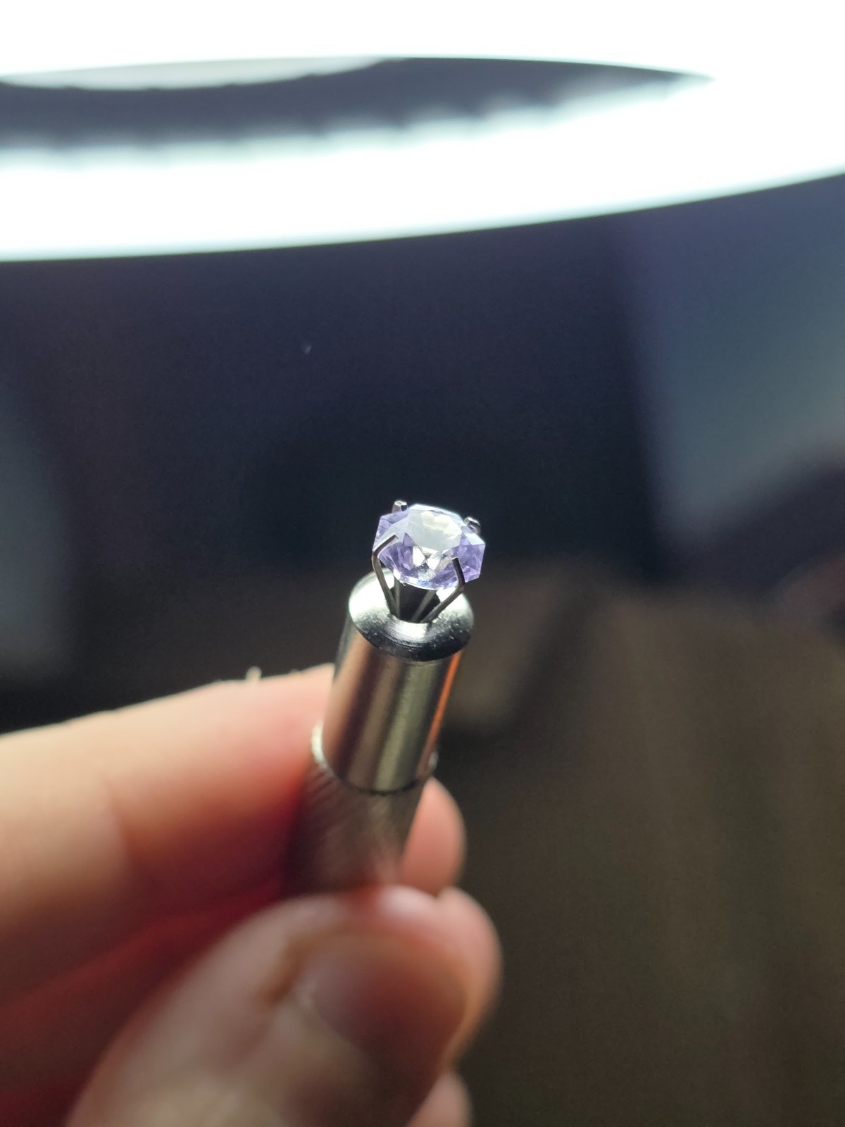 LILAC Lab Garnet YAG – 6.127mmx4.387mm Fantasy Octaganal Round Hand Fabricated