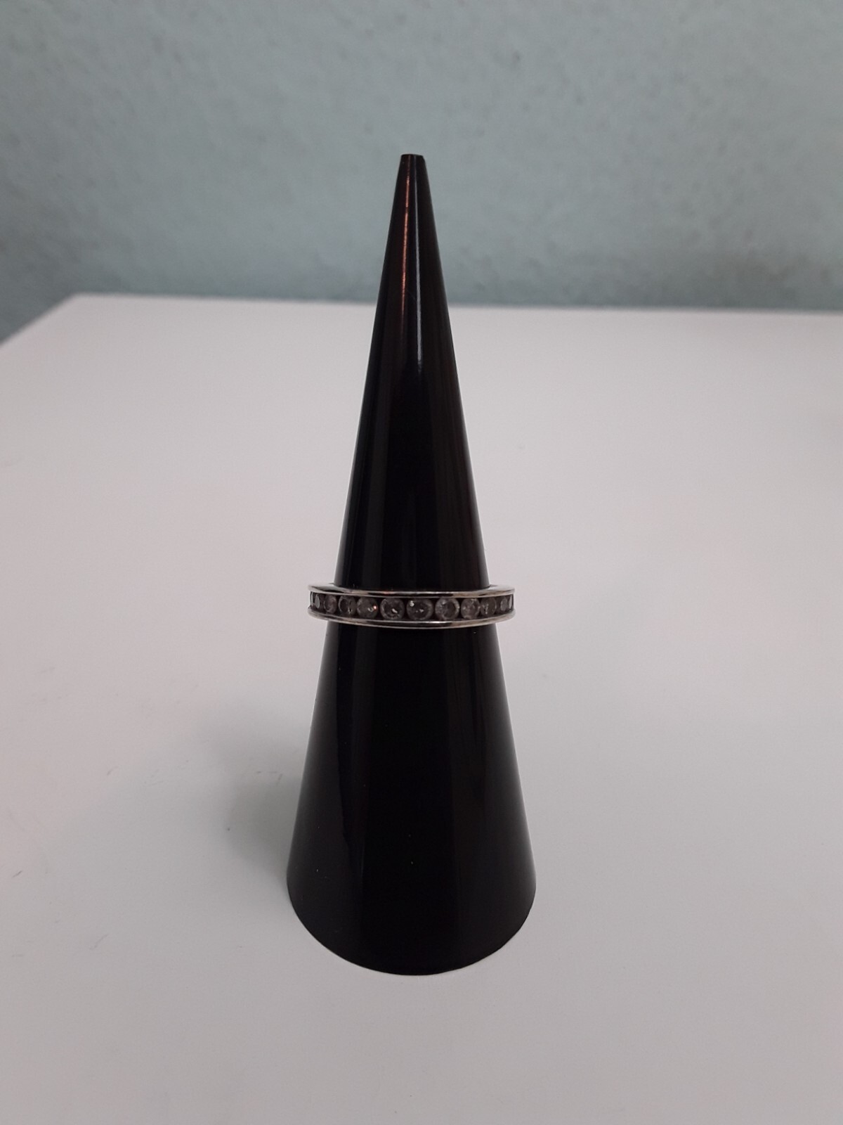 10KT White Gold Diamond Ring Size 4.75 Natural diamonds 1/2 CTW Stamped+Tested.