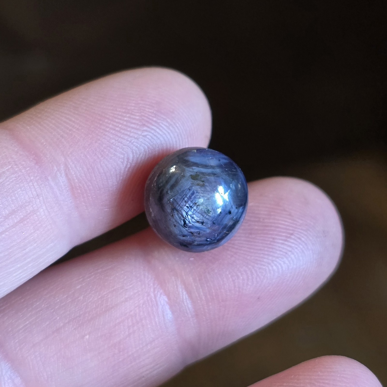 Natural Star Sapphire Purple Round Cabochon Untreated Loose Gemstone Cab