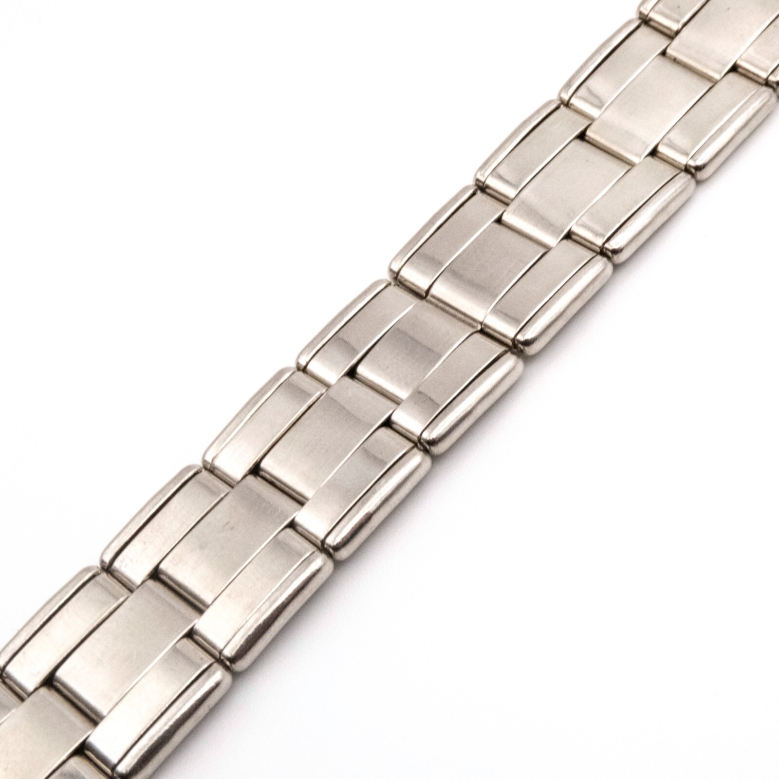 Vintage 17.0 mm stainless steel wristwatch expansion bracelet