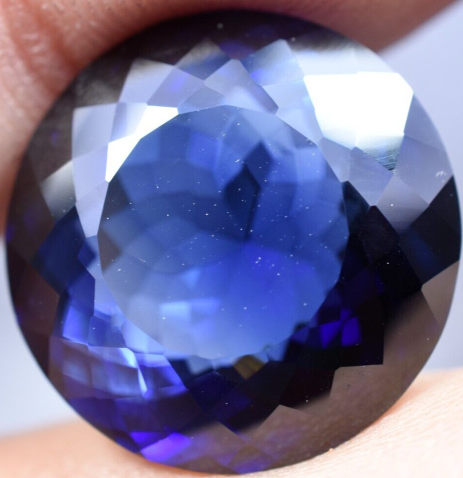 Natural 26.75 Ct Burmese Royal Blue Sapphire GGL Certified Treated Gemstone