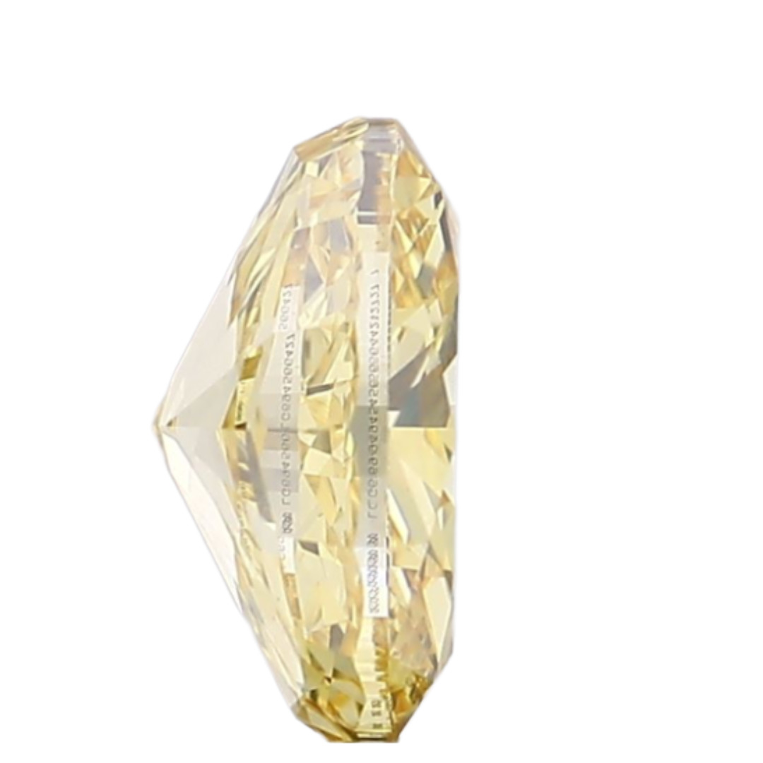 1.22 CT Fancy intense Yellow Oval Lab-Grown Diamond IGI VS1 Excellent Cut