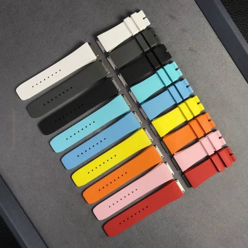Small Rubber Watch Strap Replacement Band For Richard Mille RM07 01 RM37