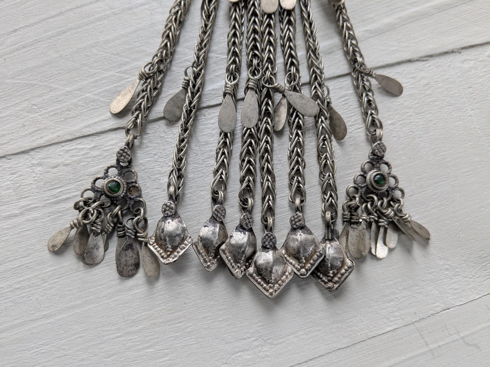 Vintage Kuchi Tribal Pendant Jingling Adornment 8.5″ (20637)
