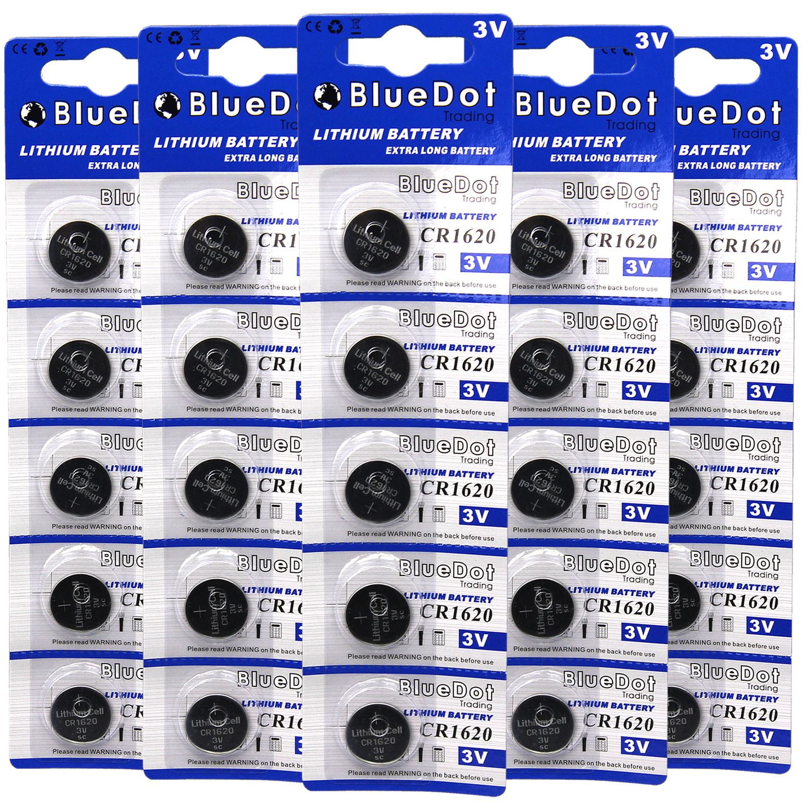 25 CR1620 CR 1620 DL1620 BR1620 3 Volt Lithium Button Cell Battery US Ship USA