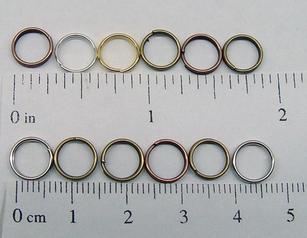 8mm SPLIT RINGS ~Color MIX (Double jump ring) Connectors Jewelry Findings 5/16″