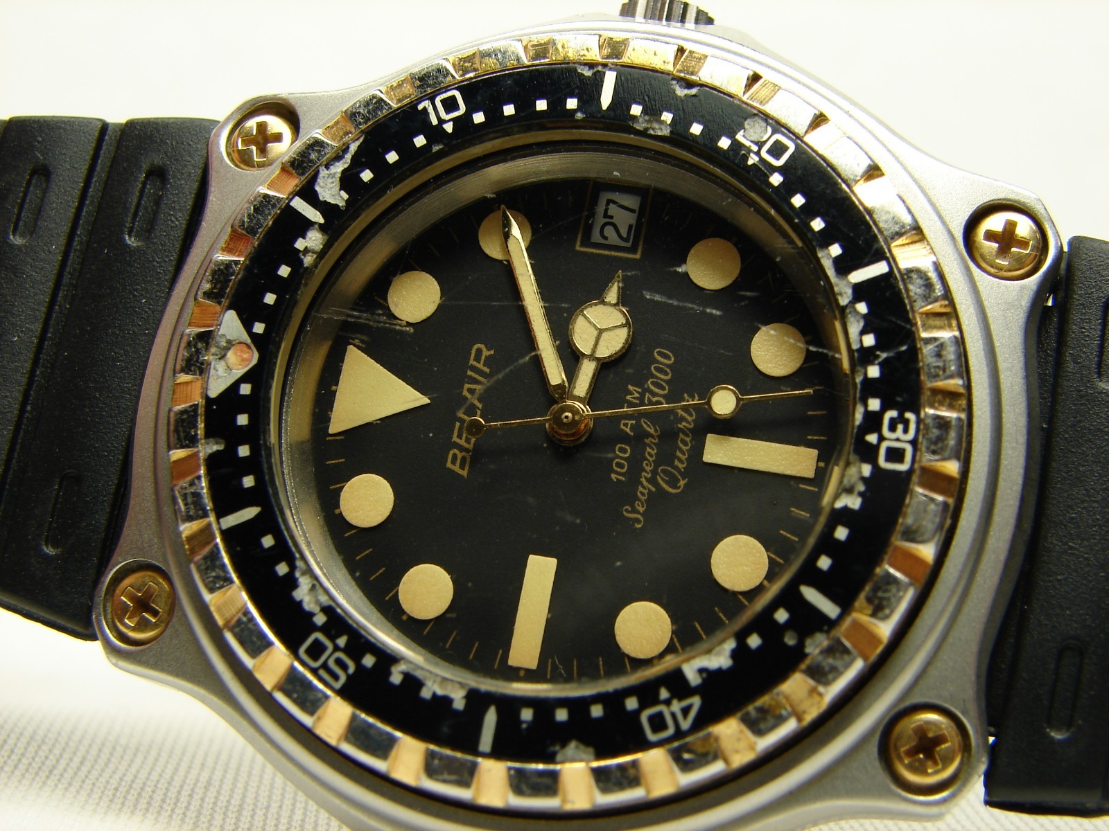 Vintage BELAIR Seapearl 3000 Swiss Quartz Sport Watch