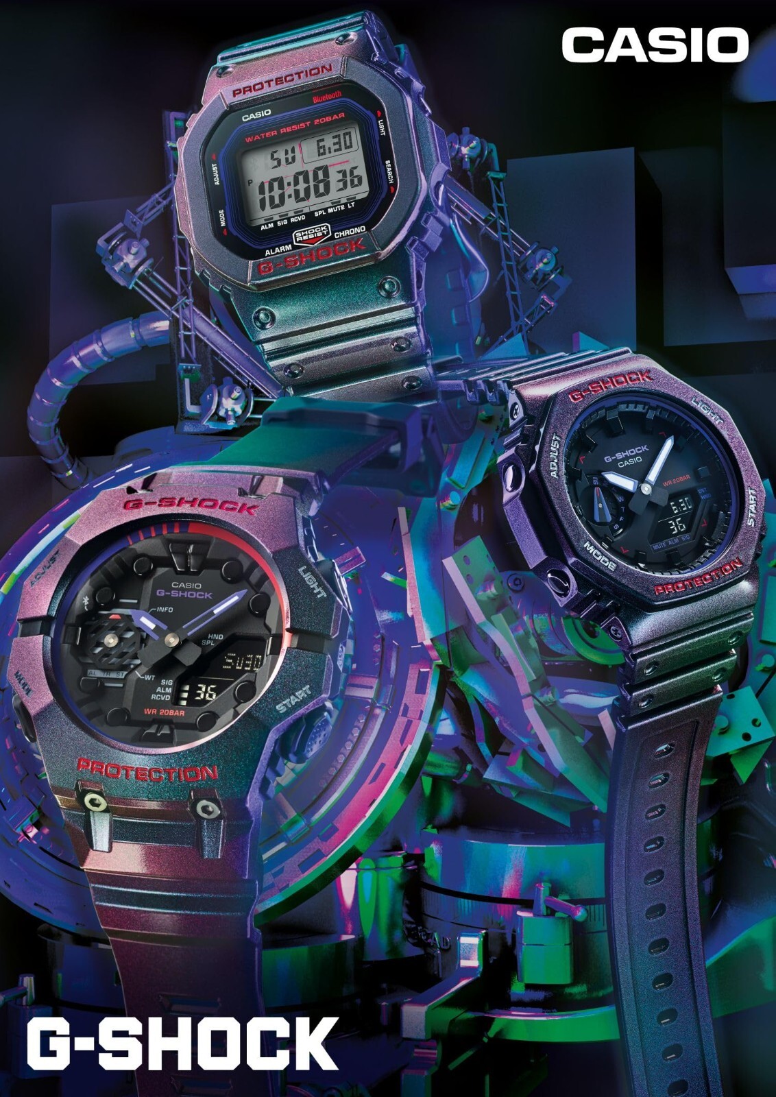 CASIO G-shock GA-2100AH-6A fast shipping by fedex