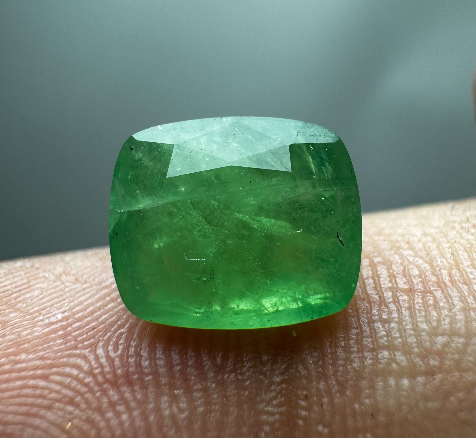 2.80 Carat Rare Transparent Green Hauyne Cut Gemstone From @Afghanistan
