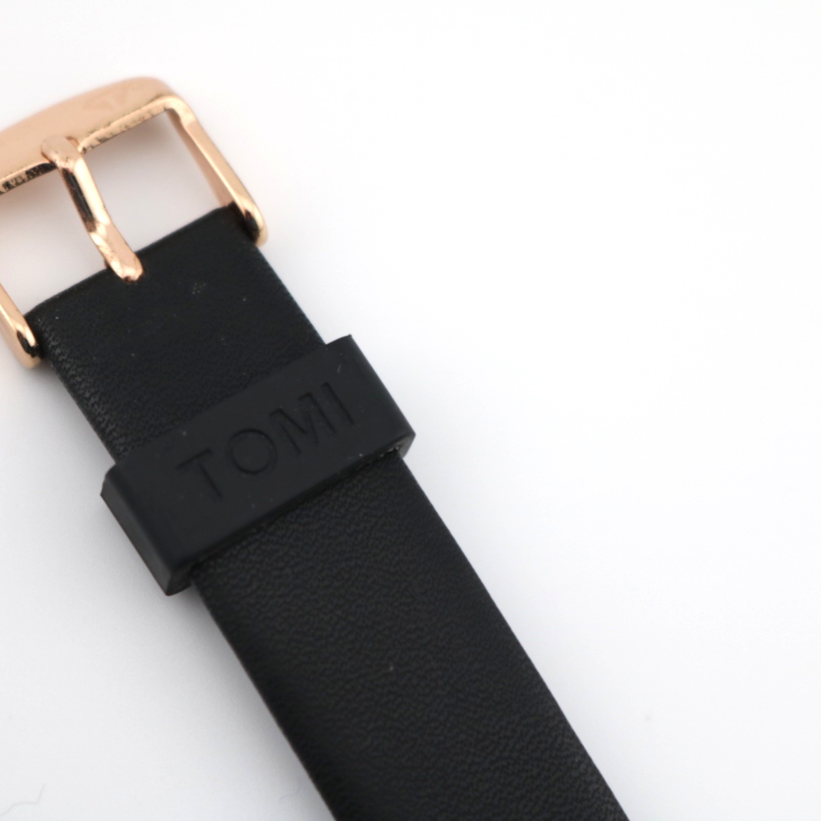 TOMI Minimalist Men’s Watch Ultra-Thin Square Dial Elegant Quartz Leather Strap