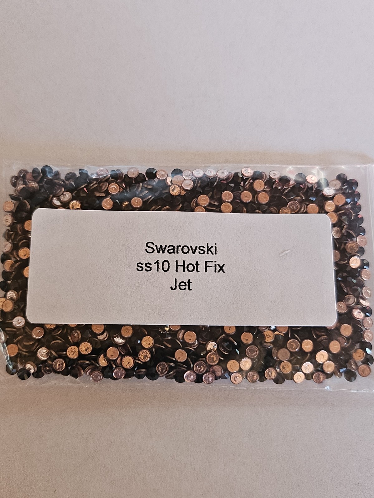 Genuine Swarovski ss10 Hot Fix Crystals in the color LIGHT COLORADO TOPAZ