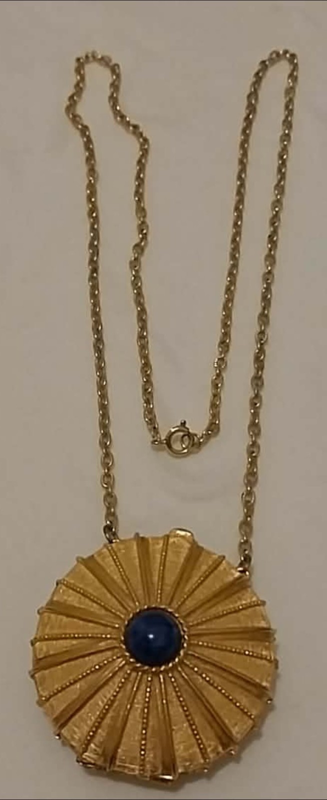 Vtg Estée Lauder Perfume Compact Pendant Necklace