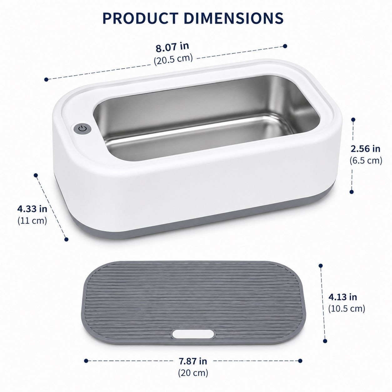 Portable Ultrasonic Jewelry Cleaner Machine for Rings Glasses Watches Eyeglasses